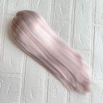 아이시돌 두피 부착 가발 핑크 실버 탄 피부