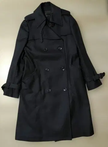 Deuxieme Classe 울 트렌치코트 네이비