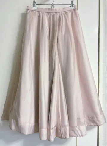 Celford 플레어 스커트 핑크 베이지