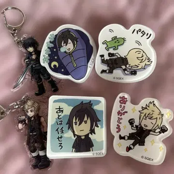 녹티스 프롬프트 FF15 아크릴 키링 배지