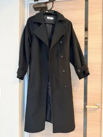 블랙 롱 코트 S 사이즈