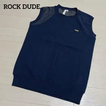 록 주드 골프웨어 베스트 니트 울 100% 네이비 사이즈 2