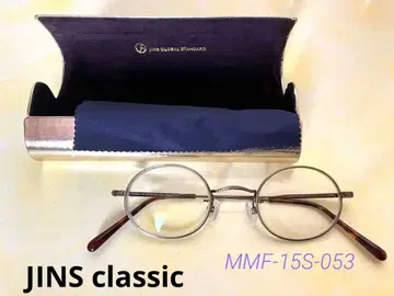 JINS 안경 메탈 프레임 MMF-15S-053 케이스 포함