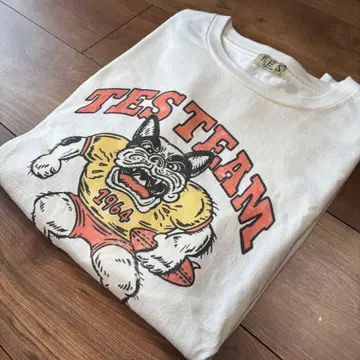 TES 반팔 티셔츠 아메카지 빈티지 스타일 남성용