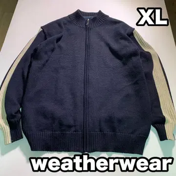 XL 사이즈 드라이버 니트 네이비 집업 니트 스웨터 라인