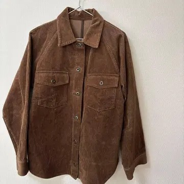 PLST 브라운 코듀로이 셔츠 자켓 M 사이즈