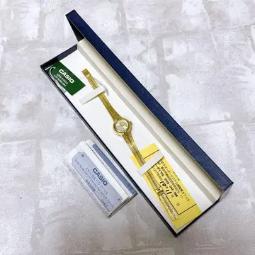 CASIO ANA HK1 V.D 골드 메탈 밴딩 여성용 시계