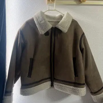 무스탕풍 보아 옷깃 자켓