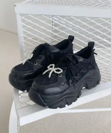 마제스틱 레곤 2way 데코 리본 스니커즈