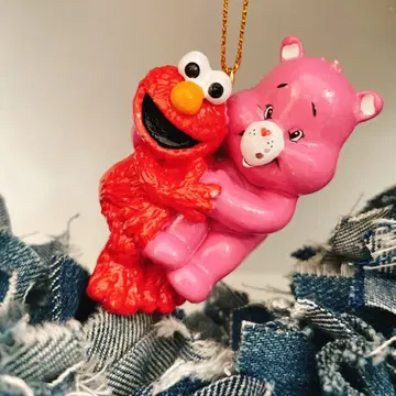 영국 수입 세서미 스트릿 케어베어 콜라보 크리스마스 오너먼트 아메토이