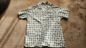 VINTAGE 빈티지 BRENT 오픈 카라 올 패턴 셔츠