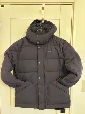 patagonia 다운 자켓 후드 부착 다크 그레이
