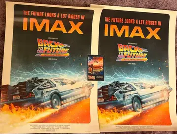백투더퓨처 40주년 한정판 IMAX 해외판 포스터 4DX 스티커