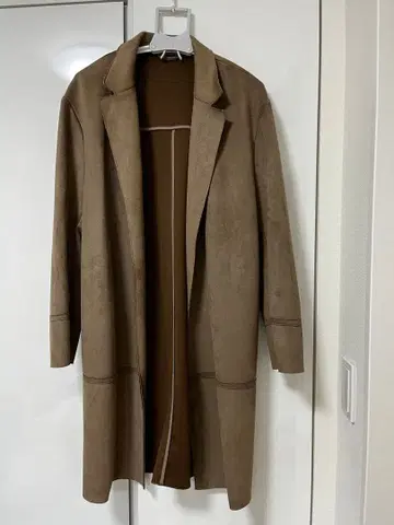 ZARA 베이지 체스터 코트 스웨이드 코트 M