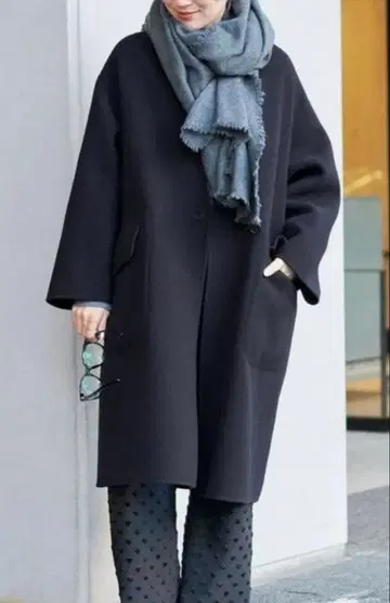 IENA 이에나 모사 더블 페이스 V넥 코트