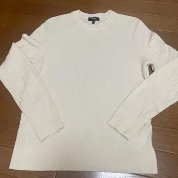 띠어리 남성용 스웨터 모 100% 아이보리
