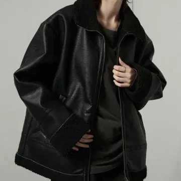 하이넥 더블 지퍼 보아 자켓