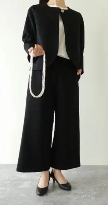 SARAHWEAR(사라웨어) 분또 와이드 팬츠 자켓 2종 세트