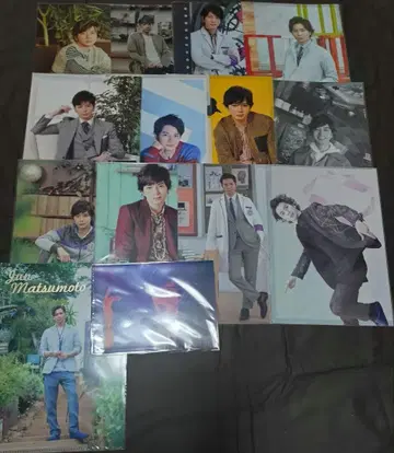 아라시 마츠모토 준 클리어 파일 14장 세트 콘서트 굿즈