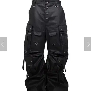 Rosen Kreuz 커브핏 롱 카고 팬츠