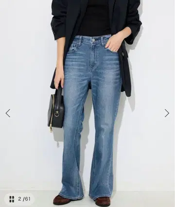 healthy 데님 하이웨스트 플레어 23