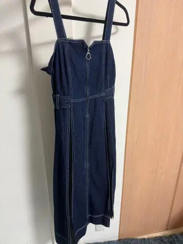 차오패닉 데님 슬리브리스 롱 원피스