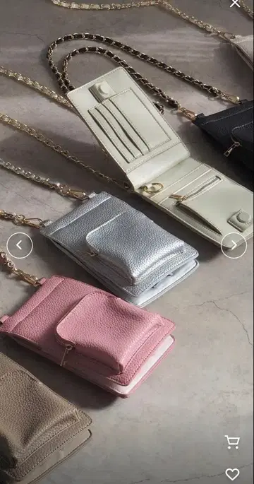 미사용 새상품 minia 스마트폰 수납 가능한 지갑 숄더