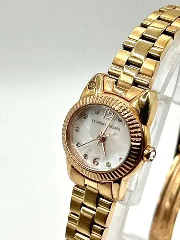 츠모리치사토 여성용 시계 watch 골드 작동품