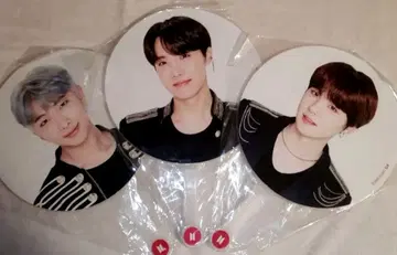 K-POP BTS 랩 라인 부채 3개 세트