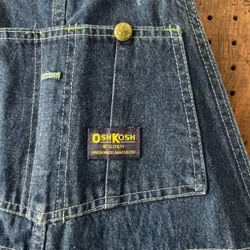 OshKosh 60s 오버롤 탈론 인디고 데님