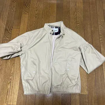 아메카지 탄력 해링턴 스탠딩 칼라 자켓