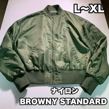 BROWNY STANDARD MA-1 플라이트 자켓 올리브 L~XL