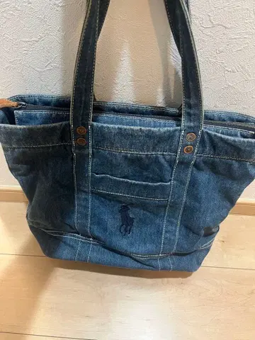 폴로 랄프로렌 데님 토트백