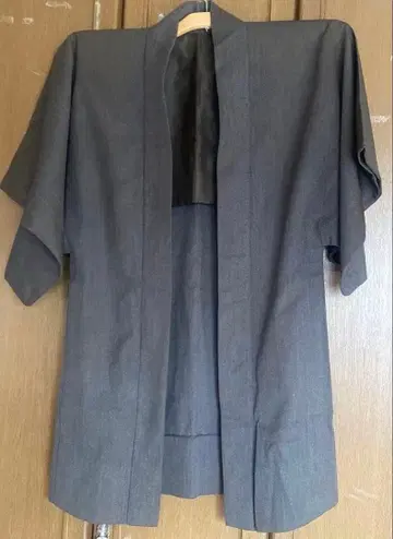 빅 사이즈 카키/브라운 겉옷 코트 기모노 끈 포함