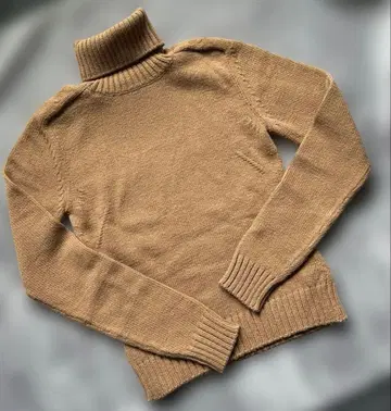 D&G 터틀넥 스웨터 XS 카멜 브라운