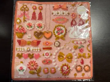 페이러 러브러리 드레스업 걸 오렌지 헴 타월 손수건