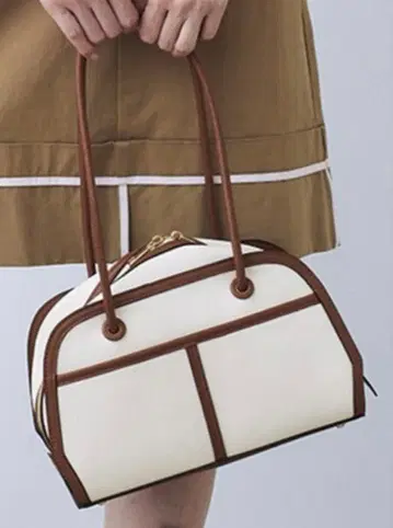 FELISSIMO 펠리시모 MADE19F 바이컬러 보스턴 백