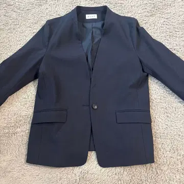 PLST 네이비 노카라 자켓 XL 웜 리저브