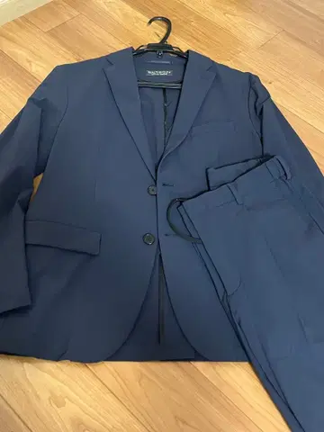 세탁 가능한 캐주얼 수트 네이비 상하의 세트 (남성용)