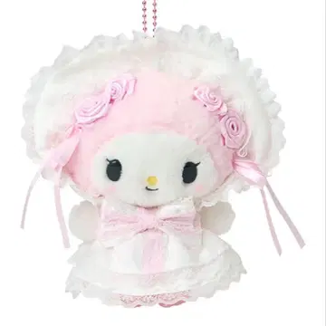 마이멜로디 레이스 봉제 인형 키링