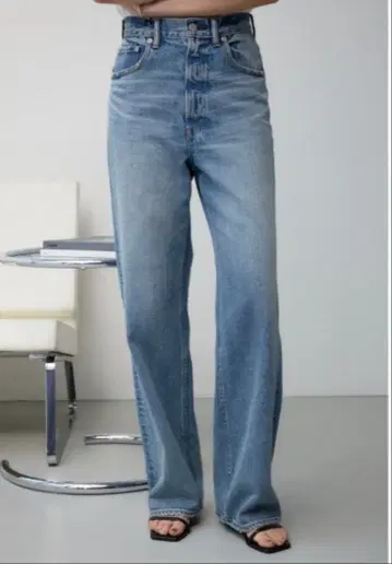 AZUL DENIM 하이웨스트 와이드 데님