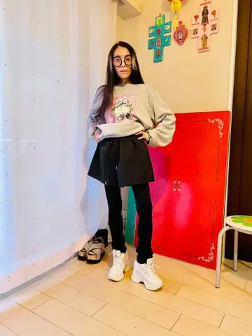 블랙 맨투맨 숏팬츠