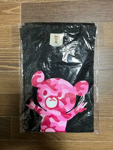 무토 베어 MUTO BEAR 핑크 카모플라쥬 티셔츠 M 사이즈 새상품