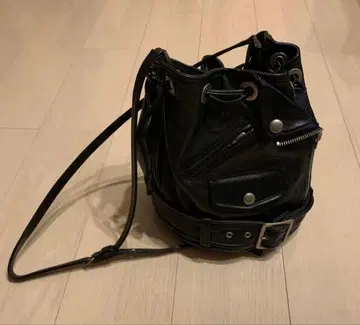 beautiful people 라이더스 백/블랙 레더