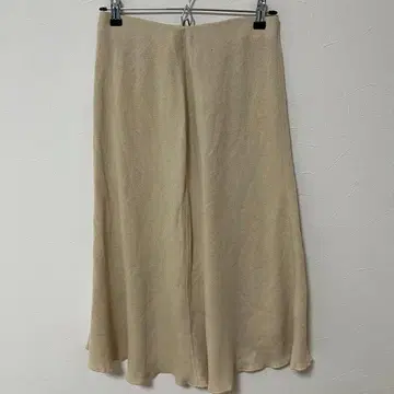 ZARA 자라 플레어 롱 스커트 니트 오피스 캐주얼 베이지