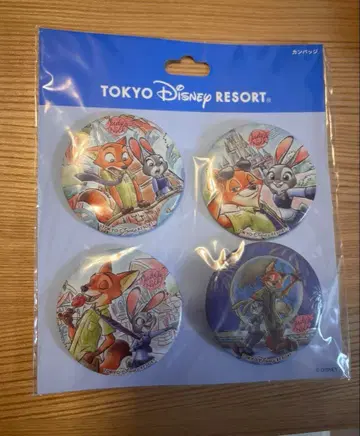 도쿄 디즈니 리조트 주토피아 캔뱃지 세트