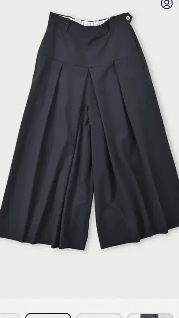 새상품급 45R 빗질한 울 소재의 롱 큐롯 스커트