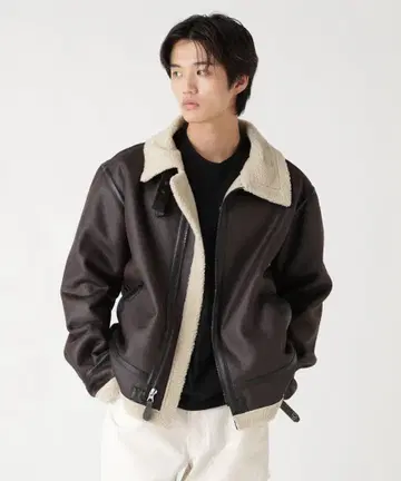 브라운 보아 자켓 L 사이즈 상당