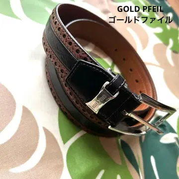 GOLD PFEIL 골드파일 가죽 사이즈 조절 가능 벨트 천연 가죽