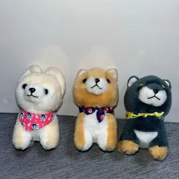 콩 시바 삼형제 봉제 인형 마스코트 일본의 와 사스케 마메지로 마메타로